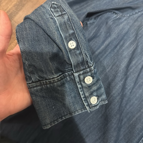 Frame puff sleeve denim blouse - Picture 4 of 4